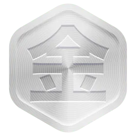 Bare metal streak coin